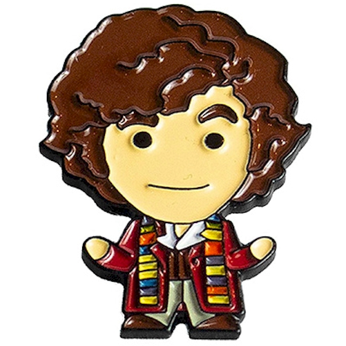 Doctor Who Fourth Doctor Chibi Style Pin Badge